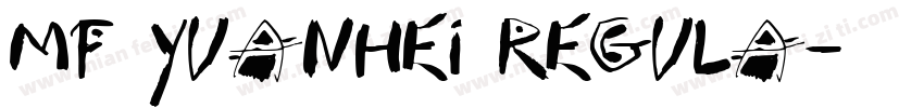 mf yuanhei regula字体转换